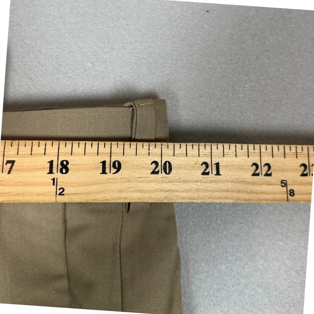 NEW Haggar Pants Mens Mens 40X29 Tan Premium Comfort Dress Classic Fit Stretch